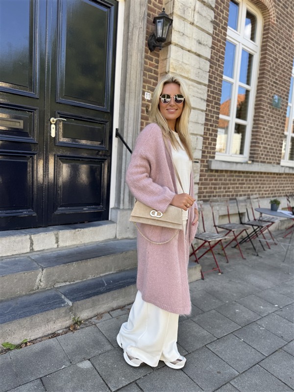 Knitvest Met Zakken 40%kidmohair