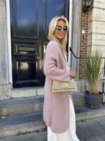 Knitvest Met Zakken 40%kidmohair