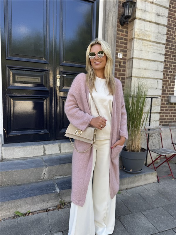 Knitvest Met Zakken 40%kidmohair