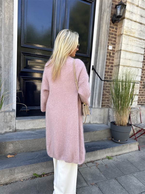 Knitvest Met Zakken 40%kidmohair