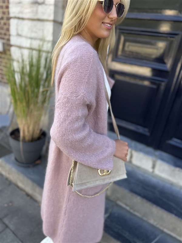 Knitvest Met Zakken 40%kidmohair