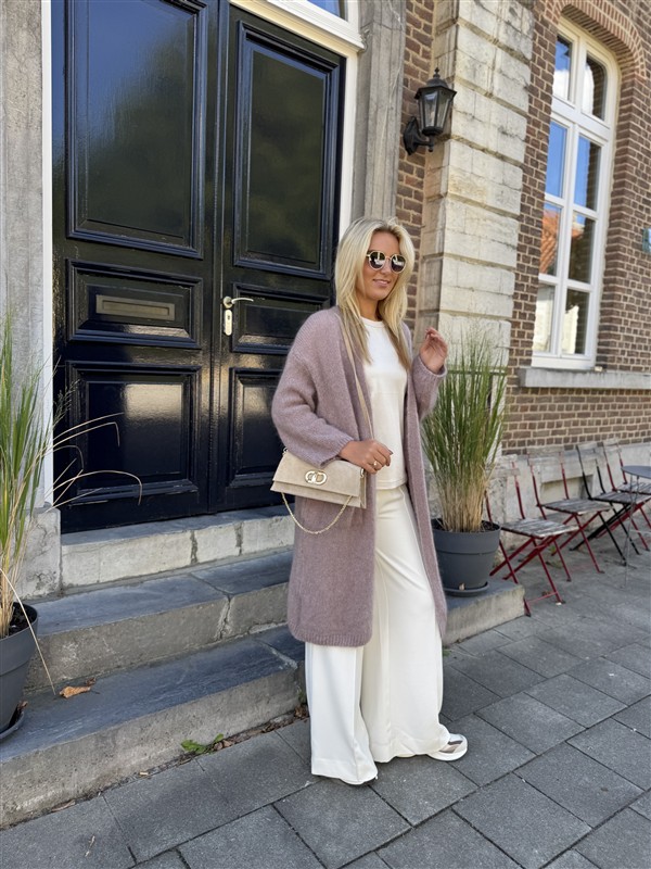 Knitvest Met Zakken 40%kidmohair