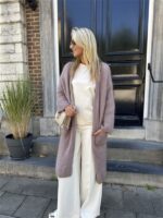 Knitvest Met Zakken 40%kidmohair