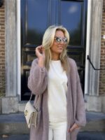 Knitvest Met Zakken 40%kidmohair