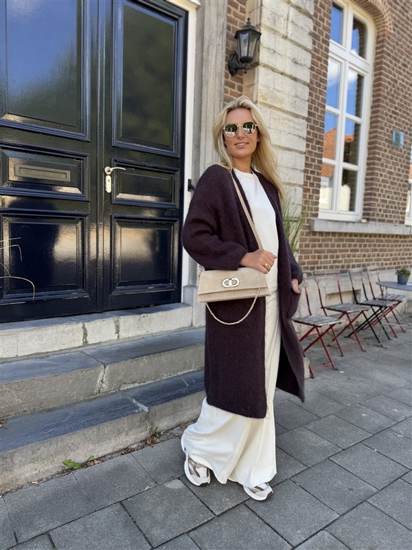 Knitvest Met Zakken 40%kidmohair