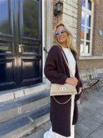 Knitvest Met Zakken 40%kidmohair