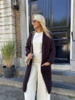 Knitvest Met Zakken 40%kidmohair