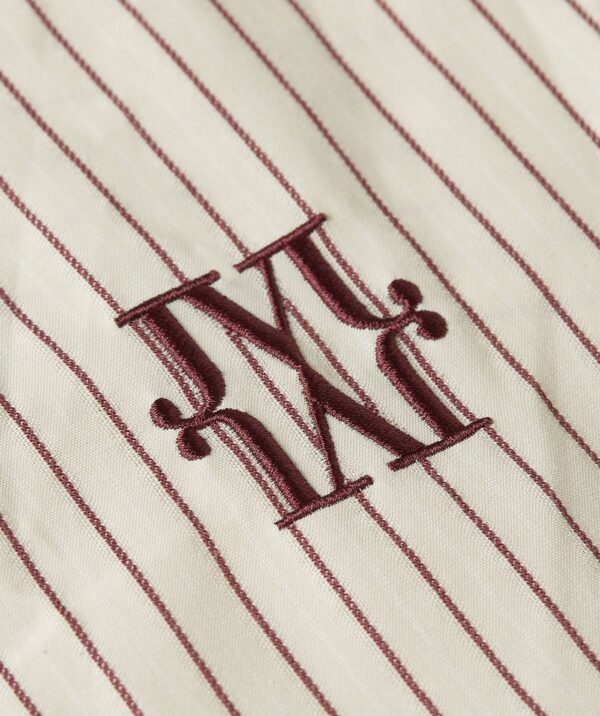 Striped Blouse Hedy Bow Bordeaux