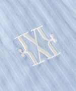 Striped Blouse Hedy Bow Powder Blue