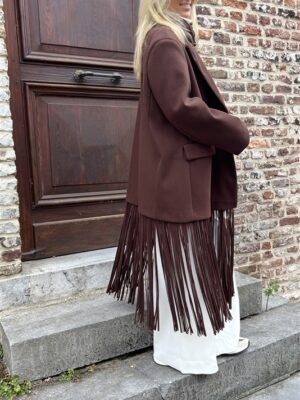 Maxi Mantel Frilles Bruin Ld3552