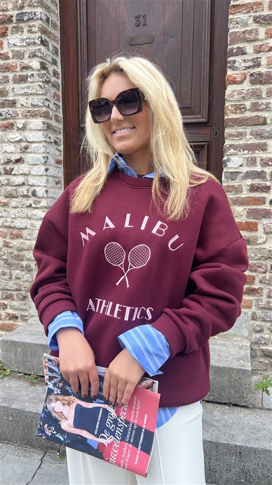 Sweater Malibu Athletics Bordeaux H2519