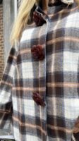 Hemd Geruit Flanel Flower Buttons Bruin