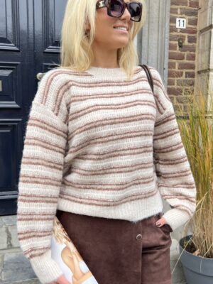 Trui Yp1821 Stripes Beige