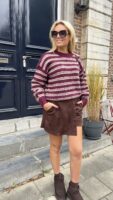 Trui Yp1821 Stripes Burgundy