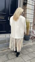 Maxi Mantel Frilles Ecru Ld3552