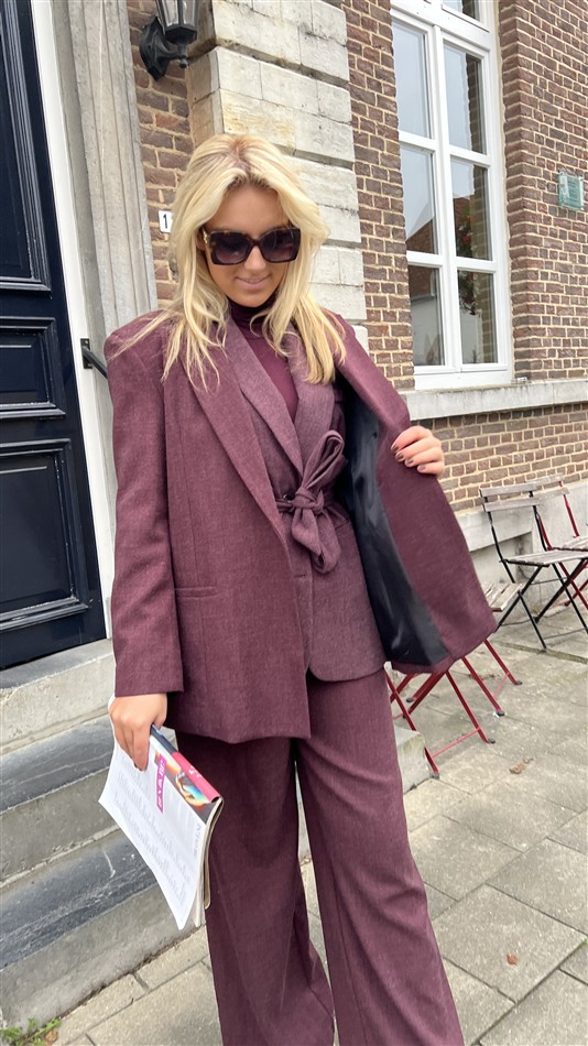 Blazer Belt Side Bordeaux L9379