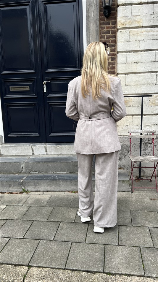 Blazer Belt Side Beige L9379