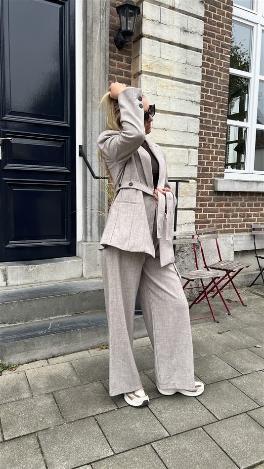 Blazer Belt Side Beige L9379