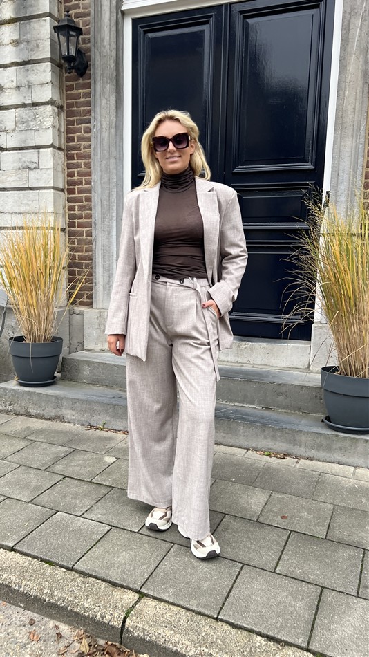 Blazer Belt Side Beige L9379