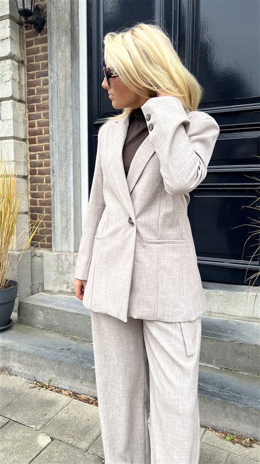 Blazer Belt Side Beige L9379