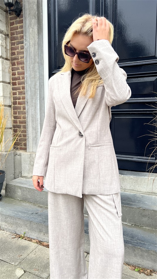 Blazer Belt Side Beige L9379