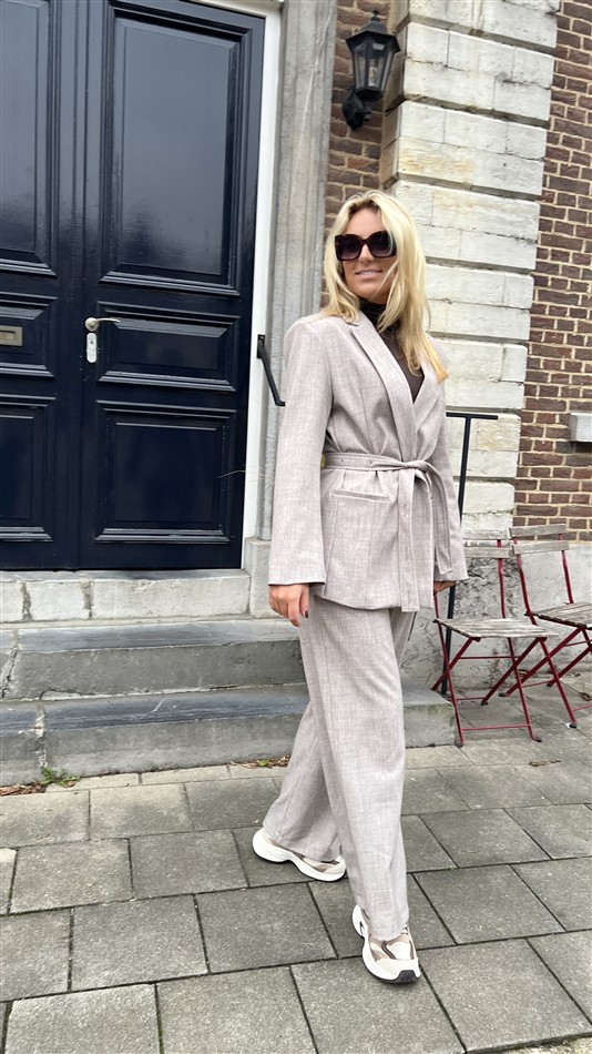 Blazer Belt Side Beige L9379