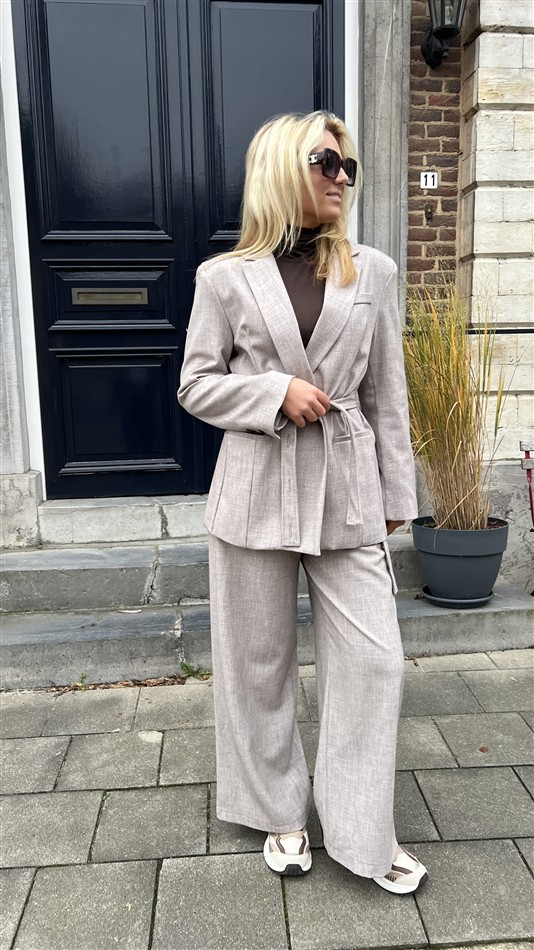 Blazer Belt Side Beige L9379