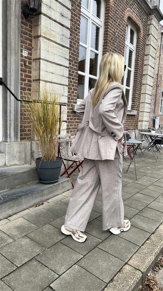 Blazer Belt Side Beige L9379