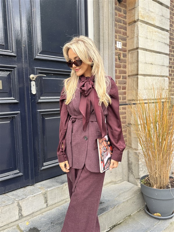 Mouwloze Gilet Bordeaux L9378