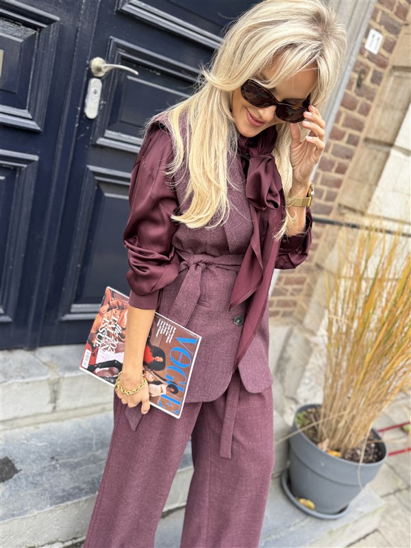 Mouwloze Gilet Bordeaux L9378