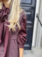 Bow Blouse Ld3497 Bordeaux