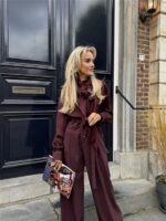 Bow Blouse Ld3497 Bordeaux