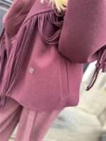 Korte Mantel Frilles Brodeaux Ld3553