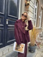 Korte Mantel Frilles Brodeaux Ld3553