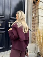 Korte Mantel Frilles Brodeaux Ld3553