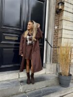 Mantel Suedine Bruin 24385