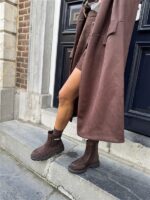 Mantel Suedine Bruin 24385