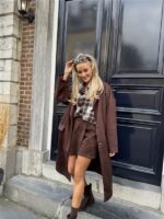 Mantel Suedine Bruin 24385