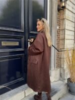 Mantel Suedine Bruin 24385