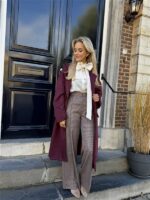 Mantel Suedine Bordeaux 24385