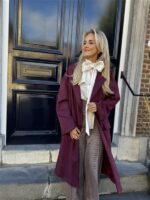 Mantel Suedine Bordeaux 24385