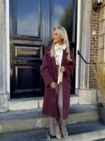 Mantel Suedine Bordeaux 24385