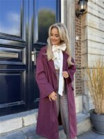 Mantel Suedine Bordeaux 24385