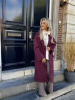 Mantel Suedine Bordeaux 24385