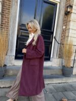 Mantel Suedine Bordeaux 24385