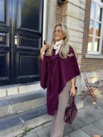 Cape Sjaal Bordeaux