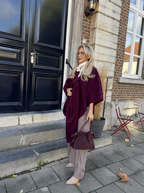 Cape Sjaal Bordeaux