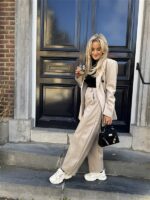 Barrelfit Lederlook Broek Taupe 7222-P8