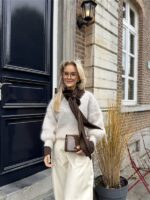 Knit V-Hals 80% Kidmohair 3011