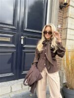 Barrelfit Lederlook Broek Beige 7222-P8